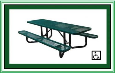 ADA Picnic Tables -Y-Base - Expanded Metal